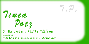 timea potz business card